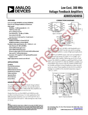 AD8055AR-REEL7 datasheet  